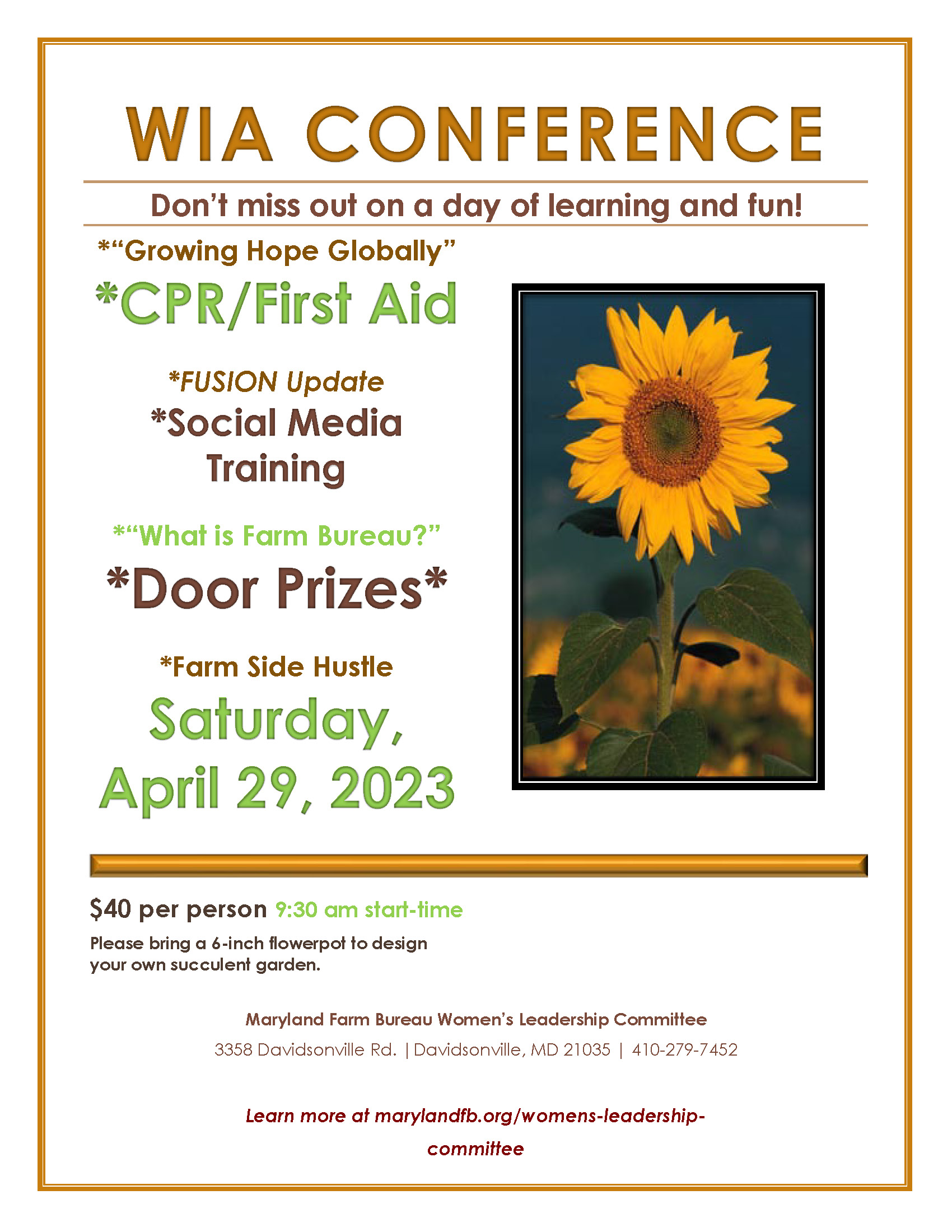 Women in Ag Conference – CANCELLED